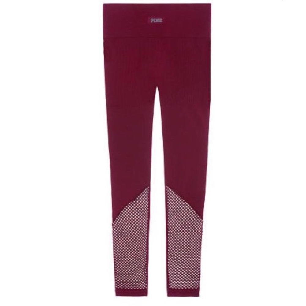 NWT PINK Ultimate Seamless Leggings Maroon - Picture 2 of 4